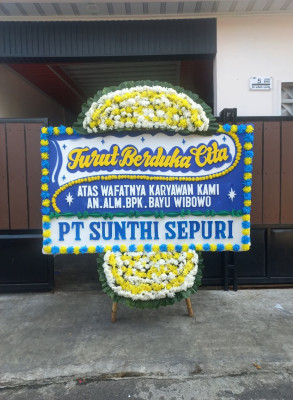 Papan Bunga Duka di Debong Lor